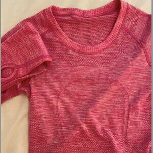 Pink  Lululemon Swiftly Tech Long-Sleeve Shirt Waist Length